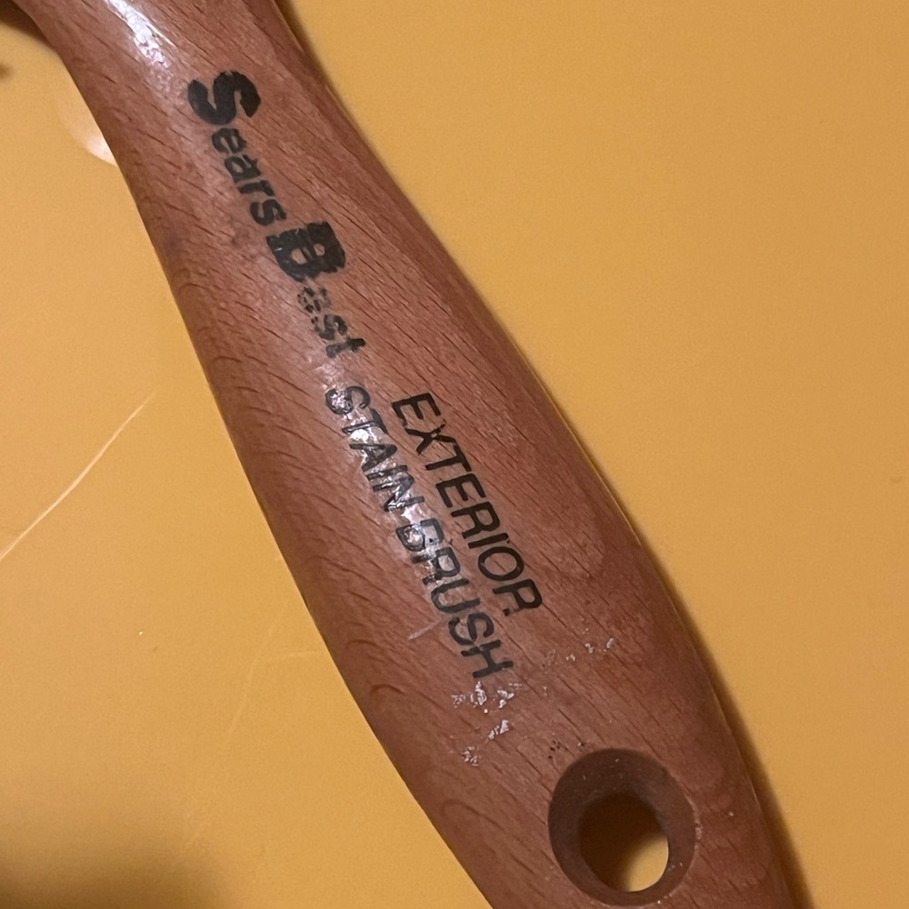 Sears Gold and Brown Stain Brush